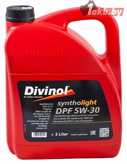 Divinol Syntholight DPF 5W-30 5л