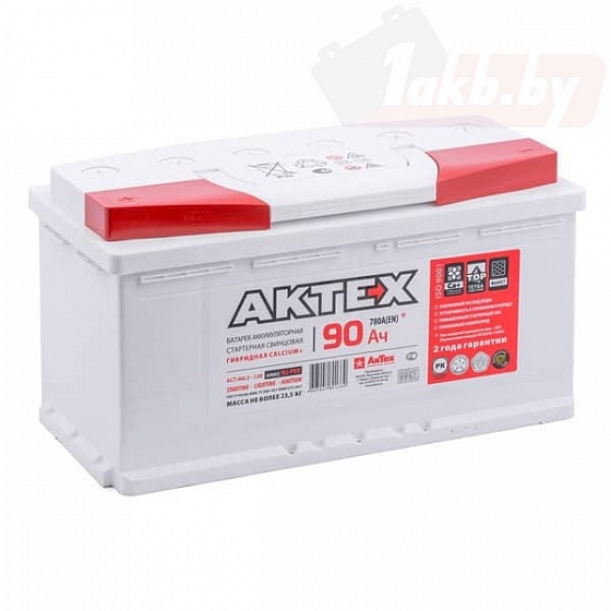 АКТЕХ Classic (90 A/h), 850A L+