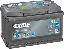 Аккумулятор Exide Premium EA722 (72 A/h), 720A R+