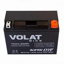 Аккумулятор VOLAT YTX21L-BS AGM (21 A/h), 250A R+