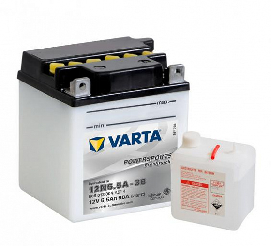 Varta Powersports Freshpack 506 012 004 (5,5 A/h), 58A R+