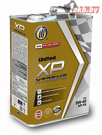 United Oil XP Xtreme 0W-40 4л