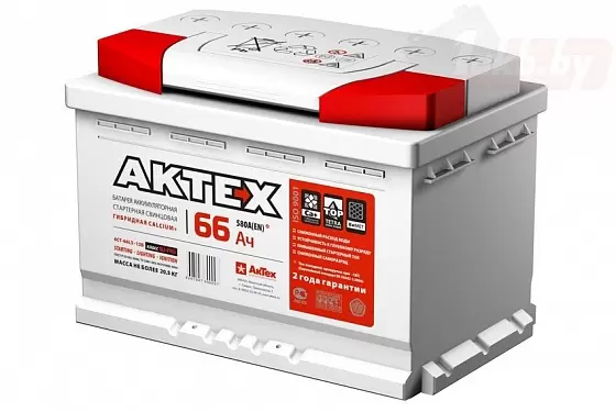 АКТЕХ Classic (66 A/h), 650A L+