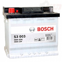 Аккумулятор Bosch S3 003 (45 A/h), 400A L+ (545 413 040)