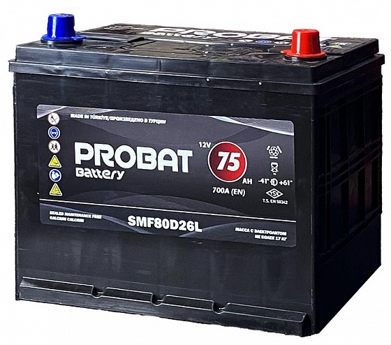 Probat Asia (75 A/h), 700A R+