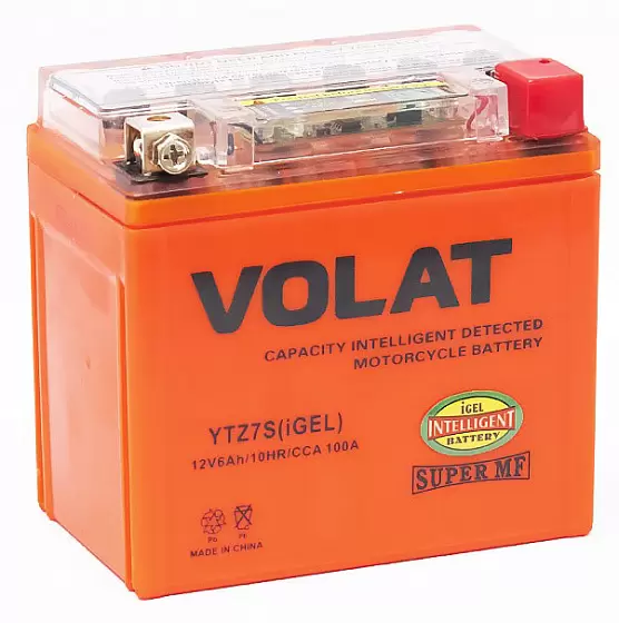 VOLAT YTZ7S-BS (iGEL) (6 A/h), 100A R+