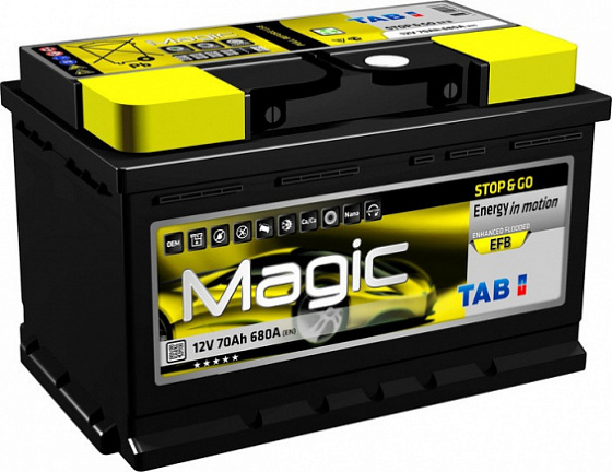 TAB Magic STOP & GO EFB (80 A/h), 760А R+