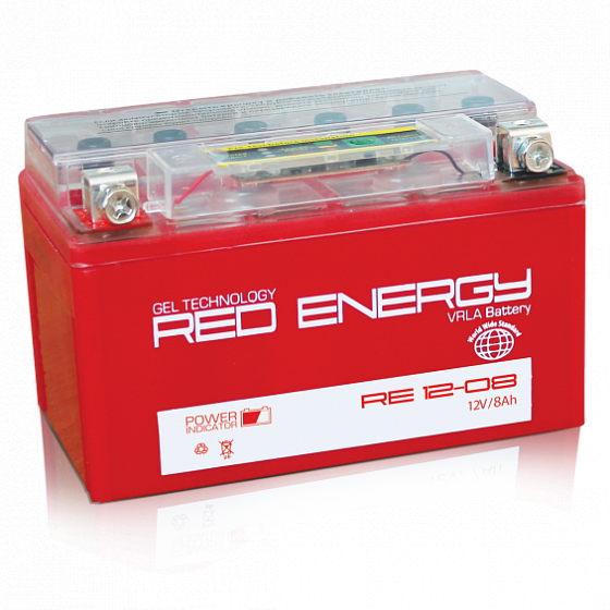 Red Energy RE 1208 (YT7B-BS, YT7B-4) (8 A/h), 115A L+