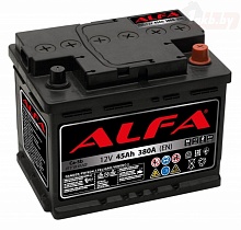 Аккумулятор ALFA Hybrid (45А/ч) 380A, R+