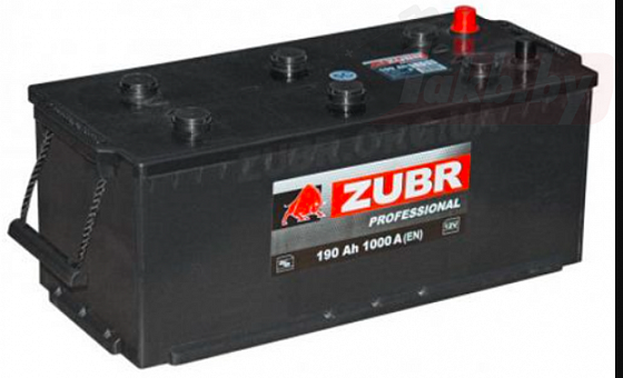 Zubr Professional (190 A/h), 1000А L+