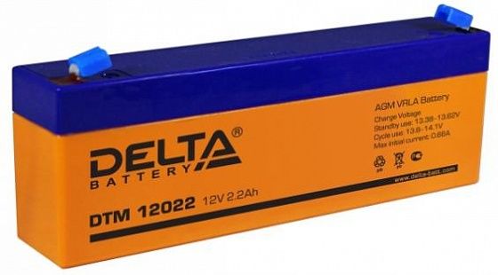 Аккумулятор для ИБП Delta DTM 12022 12V-2.2 Ah