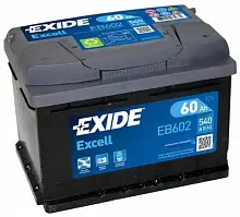 Аккумулятор Exide Excell EB602 (60 A/h), 540A R+