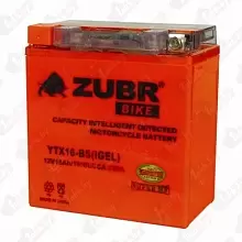 Аккумулятор ZUBR YTX16-BS (iGEL) (16 A/h), 230A L+