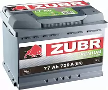 Аккумулятор Zubr Premium (77 A/h), 720А L+