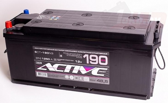 АКТЕХ Active Frost (190 A/h), 1250А R+ под болт