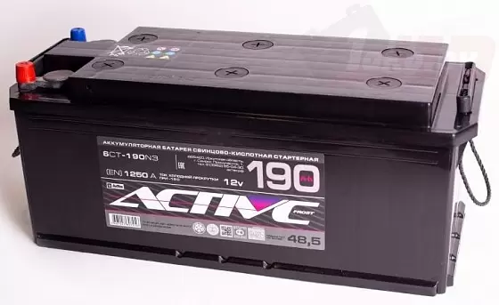 АКТЕХ Active Frost (190 A/h), 1250А R+ под болт
