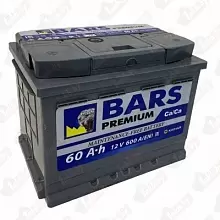 Аккумулятор BARS Premium (60 А/h), 600A R+