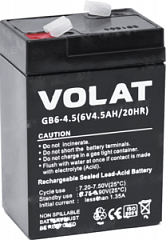 Аккумулятор VOLAT (4,5 A/h), 6V ИБП