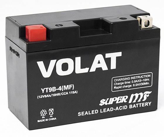 VOLAT YT9B-4 AGM (8 A/h), 115A L+