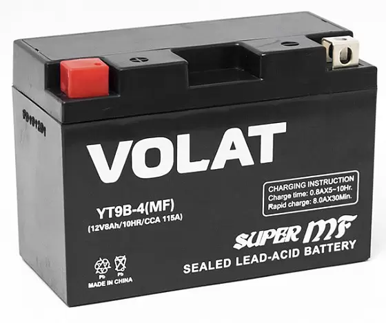 VOLAT YT9B-4 AGM (8 A/h), 115A L+