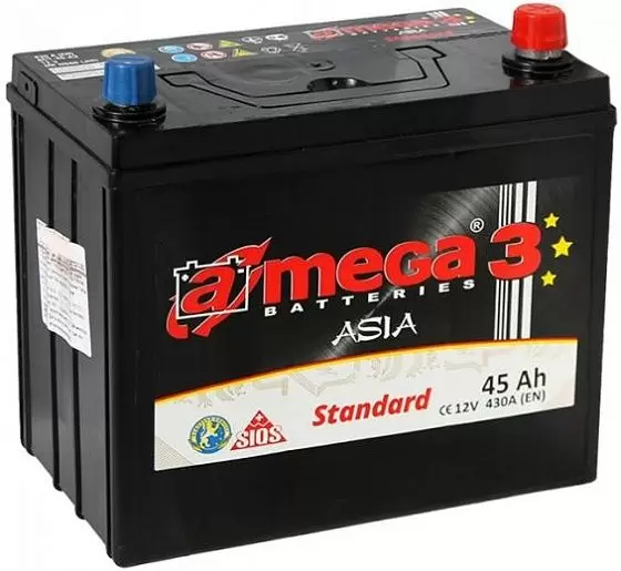 A-mega Standard Asia (45 А/ч), 430A L+