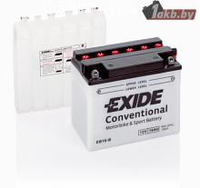Аккумулятор Exide EB16-B (19 A/h), 190A L+