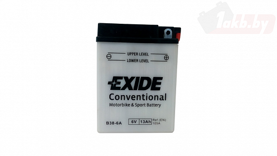 Exide B38-6A (13 A/h), 105A R+ 6V