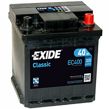 Аккумулятор Exide Classic EC400 (40 A/h), 320A R+