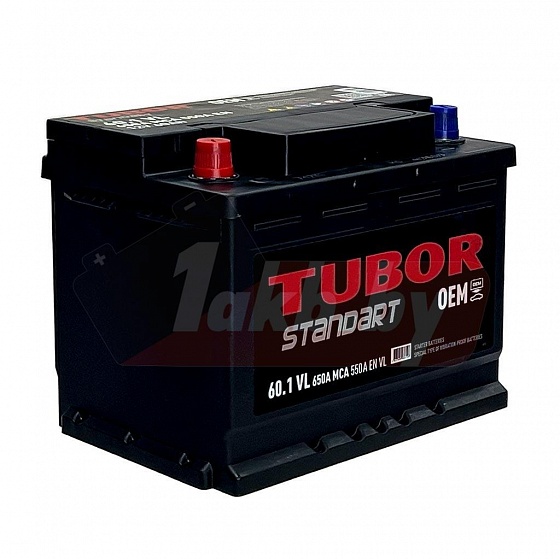 TUBOR STANDART (60 A/h), 550A L+