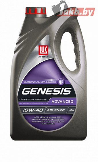 Лукойл GENESIS ADVANCED 10W-40 4л