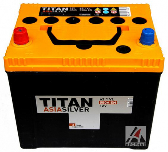 Titan Asia (62 A/h, 550A) L+