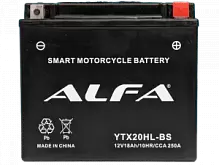 Аккумулятор ALFA YTX20HL-BS AGM (18 A/h), 250A R+