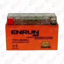 Аккумулятор ENRUN  YTX7A-BS (MF) AGM 7 (A/h) 105A L+
