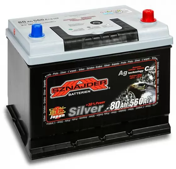 Sznajder Silver Japan (80 A/h), 560A R+