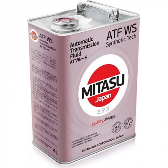 Mitasu MJ-325 LOW VISCOSITY ATF WS 100% Synthetic 4л