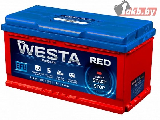 WESTA RED EFB (110 A/h), 880A