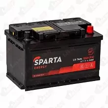 Аккумулятор SPARTA (AKOM) Energy (74 A/h), 700A R+ низ.