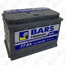 Аккумулятор BARS Premium (77 А/h), 750A R+