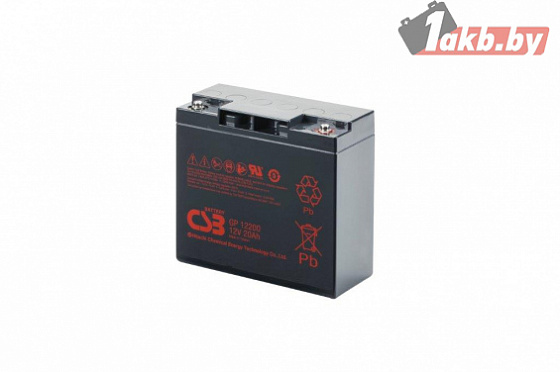 Аккумулятор для ИБП CSB GP12200 (12V/20 A/h)