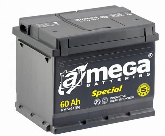 A-mega Special 6СТ-60-А3 (60 А/ч), 540A R+