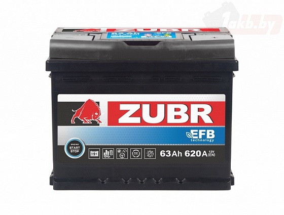 Zubr EFB (63 A/h), 620А R+