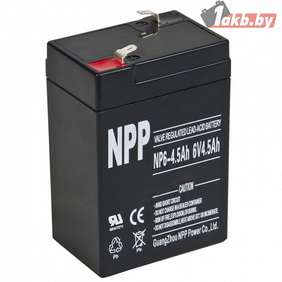 Аккумулятор для ИБП NP (4,5 A/h), 6V