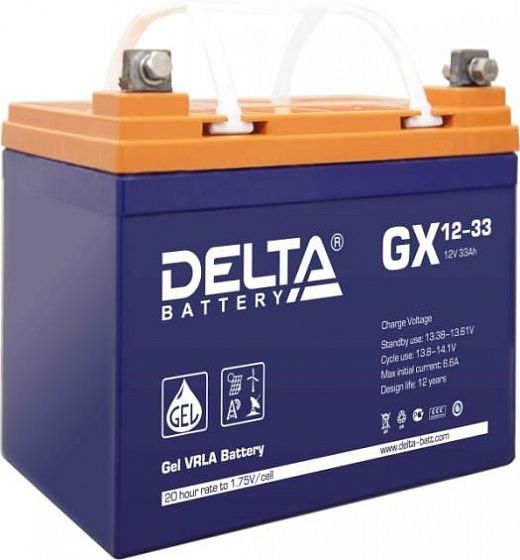 Аккумулятор для ИБП Delta GX 12-33 12V-33 Ah