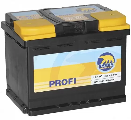 Baren Profi (55 A/h), 480А L+