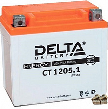 Аккумулятор Delta CT 1205.1 (12N5-3B, YB5L-B) (5 A/h), 65A R+