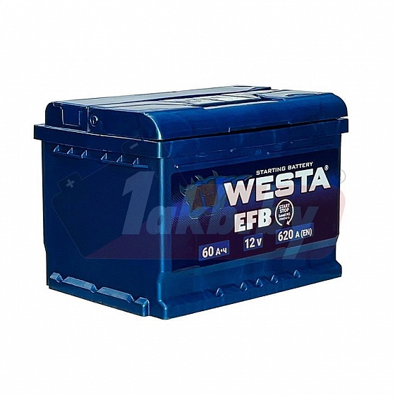 Westa Premium EFB (60 A/h) 620A R+ низ.