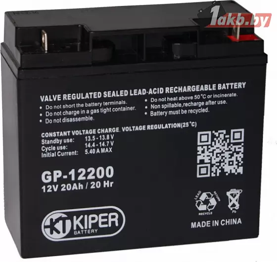 Аккумулятор для ИБП Kiper (12 V/22 A/h)