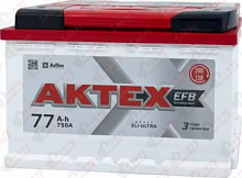 Аккумулятор AKTEX EFB (77A/h), 820A R+