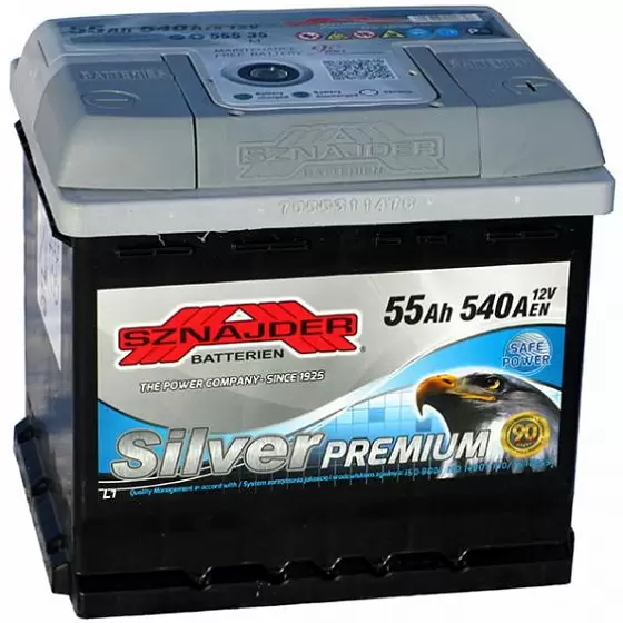 Sznajder Silver Premium (55 A/h), 540A R+