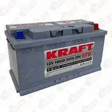 Аккумулятор Kraft EFB (100A/h), 900 R+